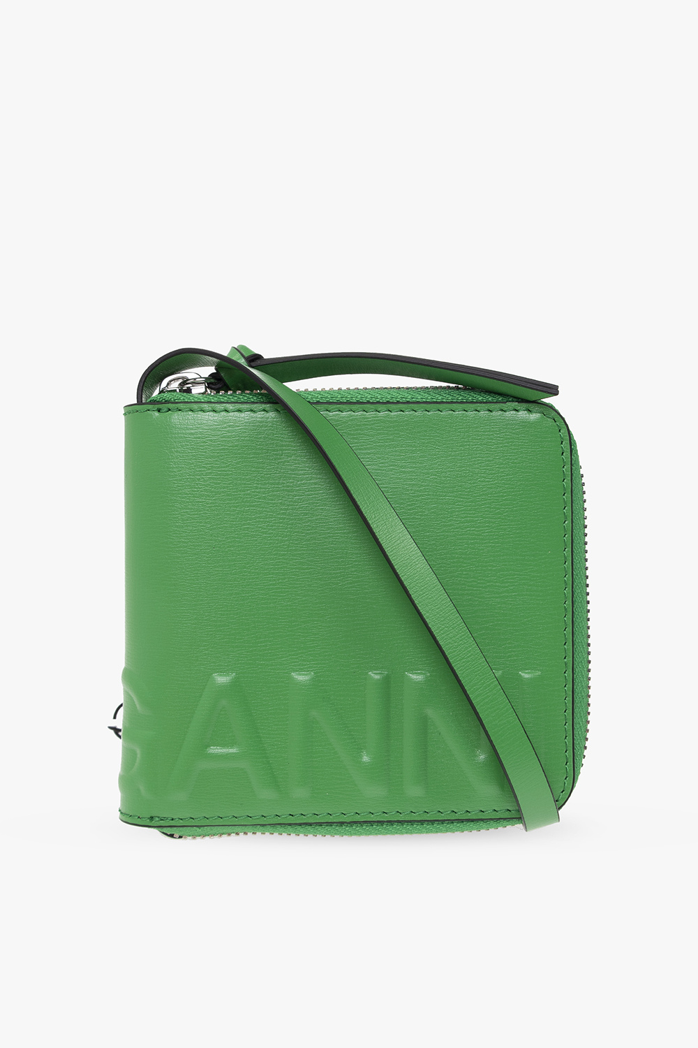 【関税込み】Grape wallet - Ganni - Leather - Blue Ganni Grape Wallet - Leather - Blue in Blue | THE LIST